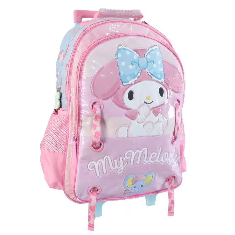 Mochila Escolar Cresko 2026 My Melody 18" con Carro Art.SR1703